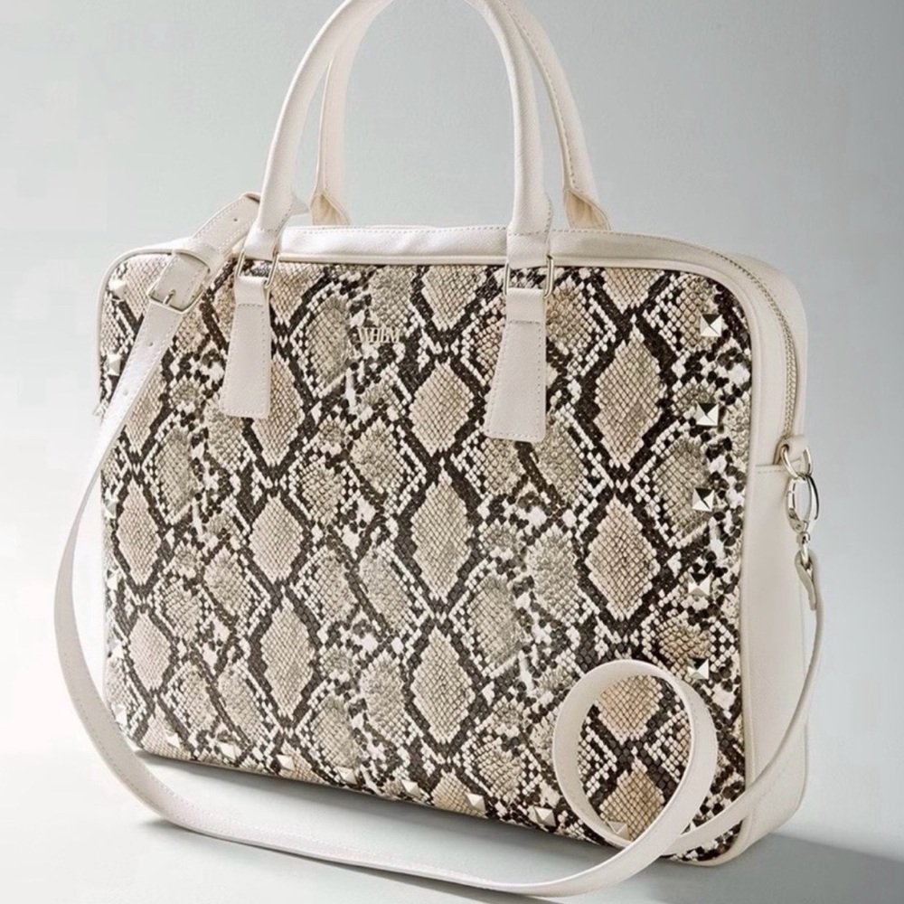 White House Black Market Python Pattern Laptop Ba… - image 10